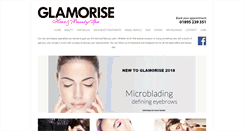Desktop Screenshot of glamorisehairandbeauty.com